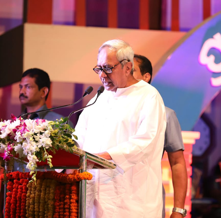 Party President and CM Naveen Patnaik speaking