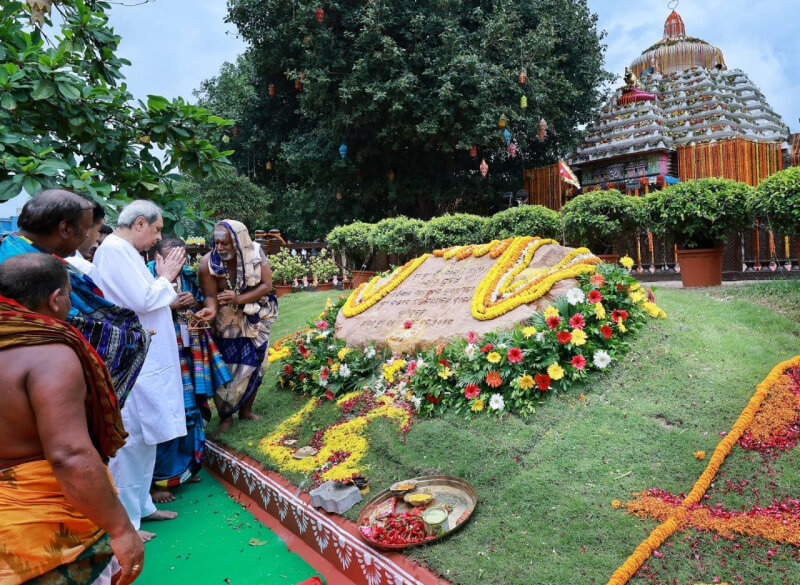 CM Shri Naveen Patnaik attends Laying of Foundation Stone For Ekamra Project